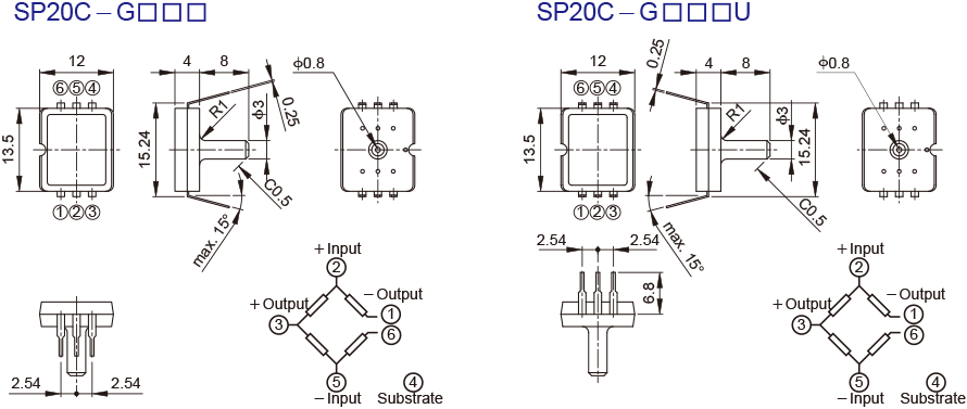 Semiconductor Pressure Sensor SP Series