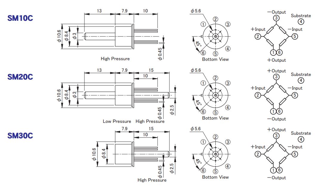 半導体圧力センサ/SMシリーズ